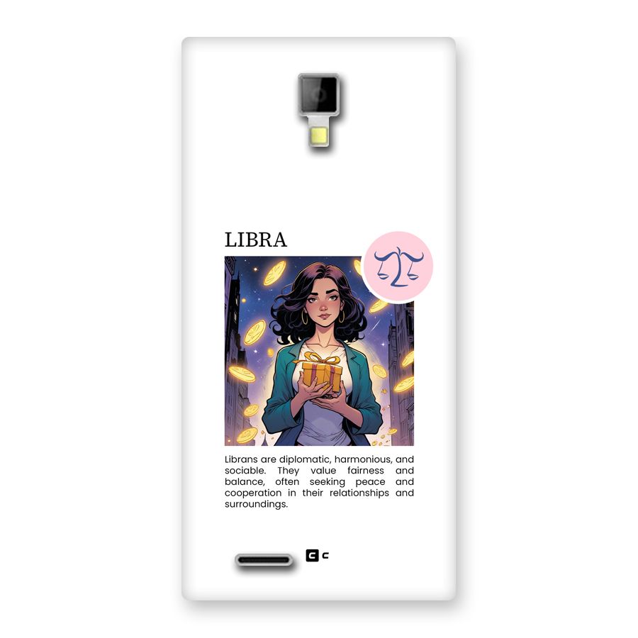 Love Libra Back Case for Canvas Xpress A99