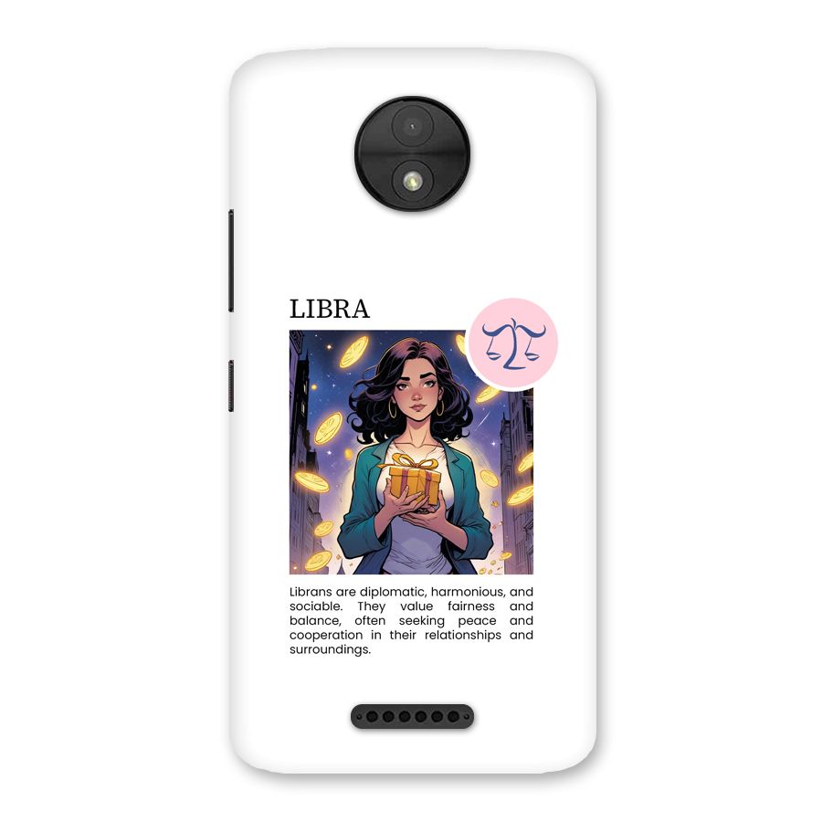 Love Libra Back Case for Moto C