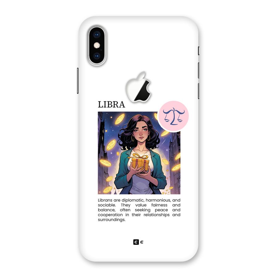 Love Libra Back Case for iPhone XS Max Apple Cut