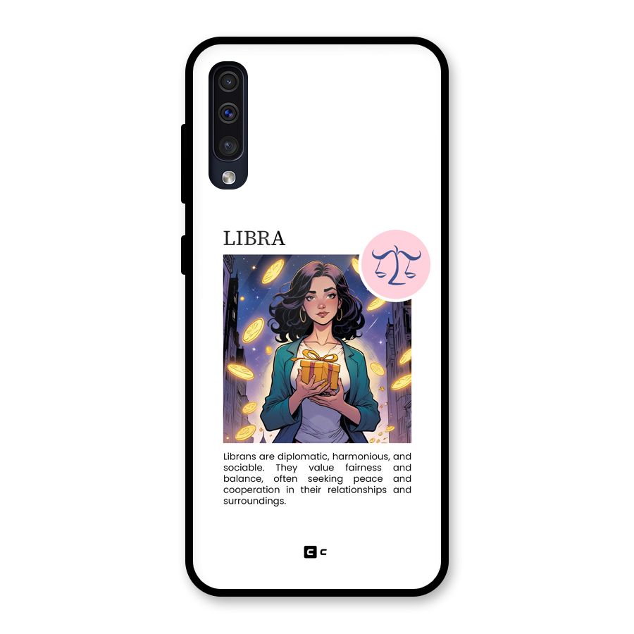 Love Libra Glass Back Case for Galaxy A50s