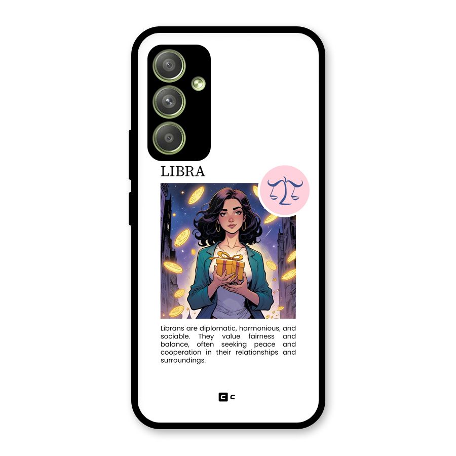 Love Libra Glass Back Case for Galaxy A54