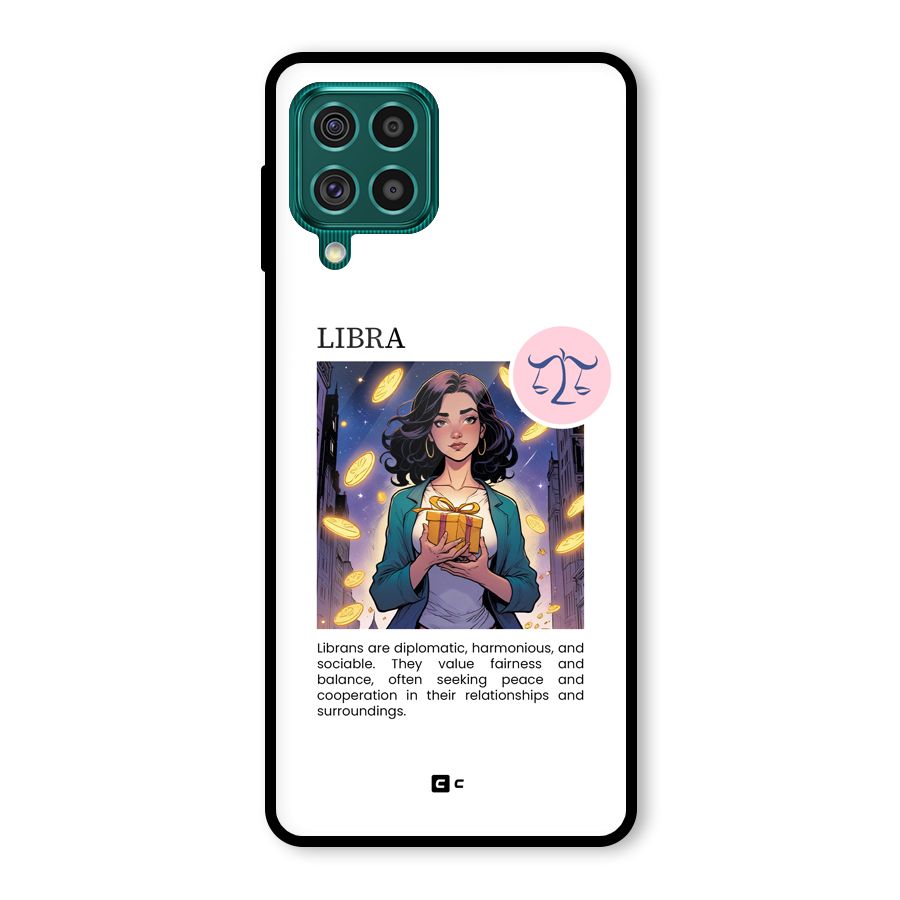 Love Libra Glass Back Case for Galaxy F62