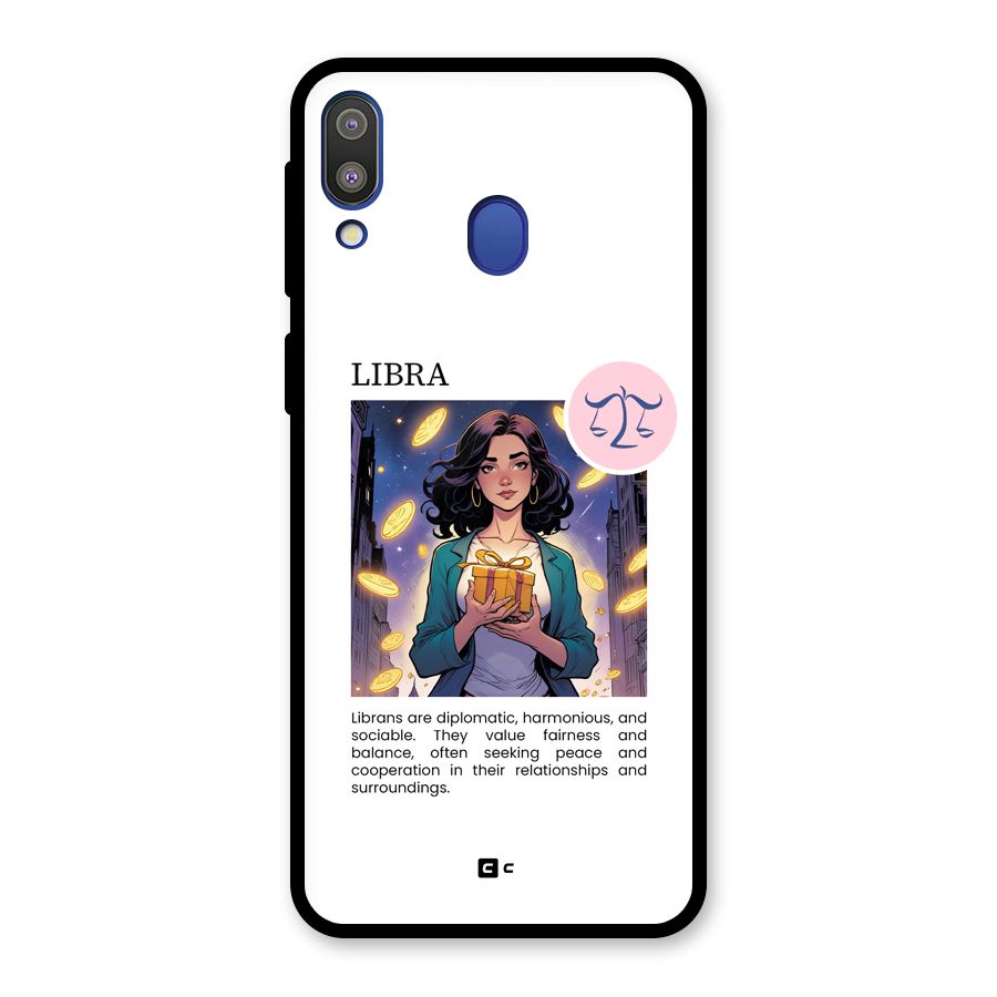 Love Libra Glass Back Case for Galaxy M20