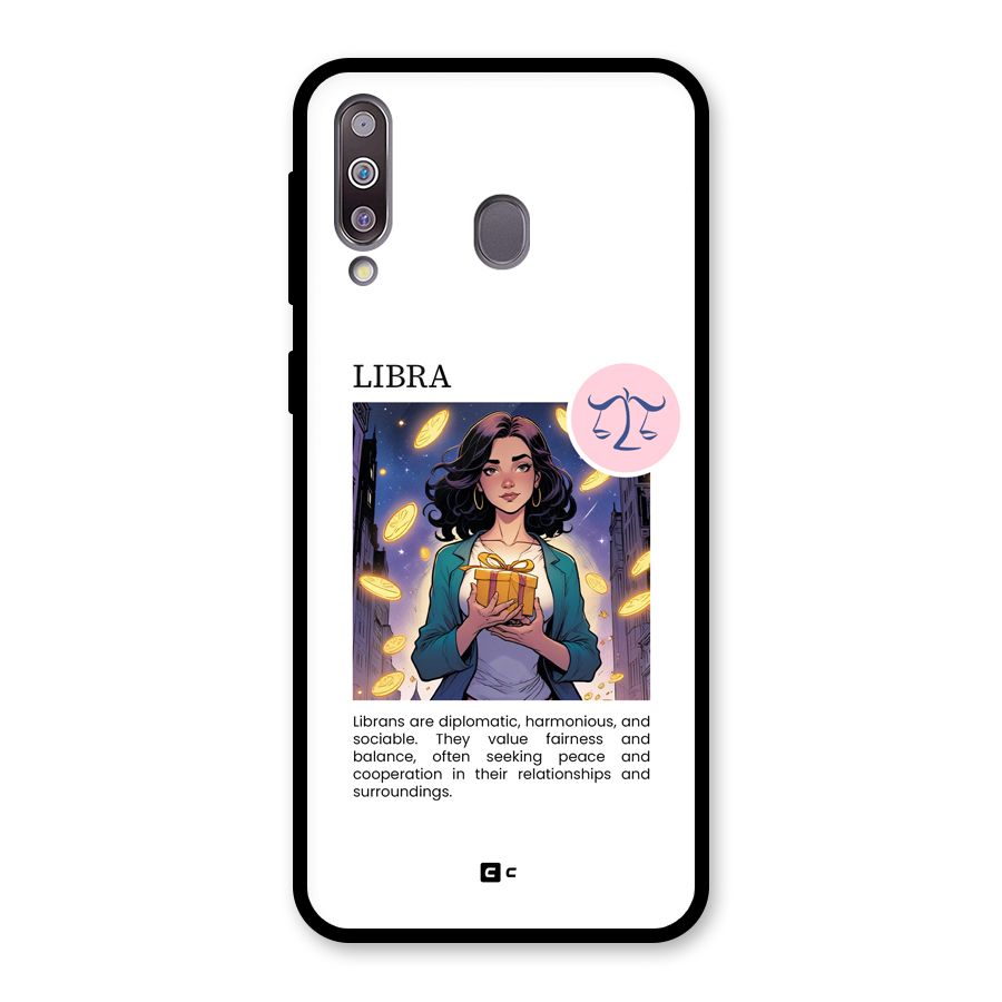 Love Libra Glass Back Case for Galaxy M30