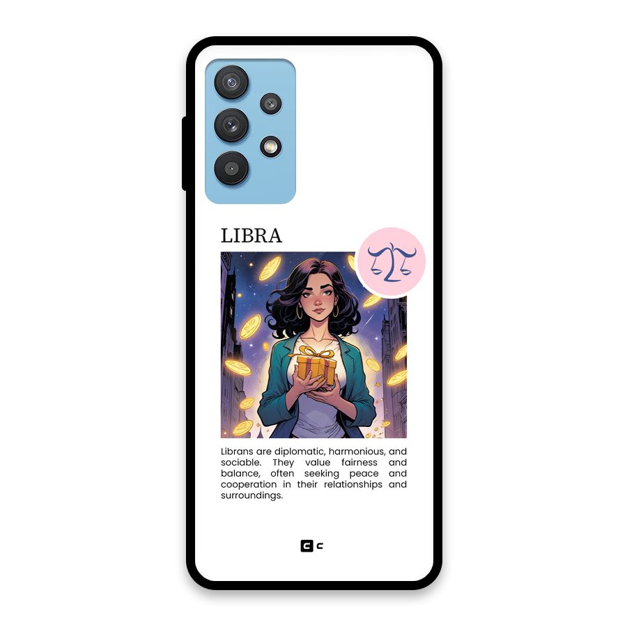 Love Libra Glass Back Case for Galaxy M32 5G