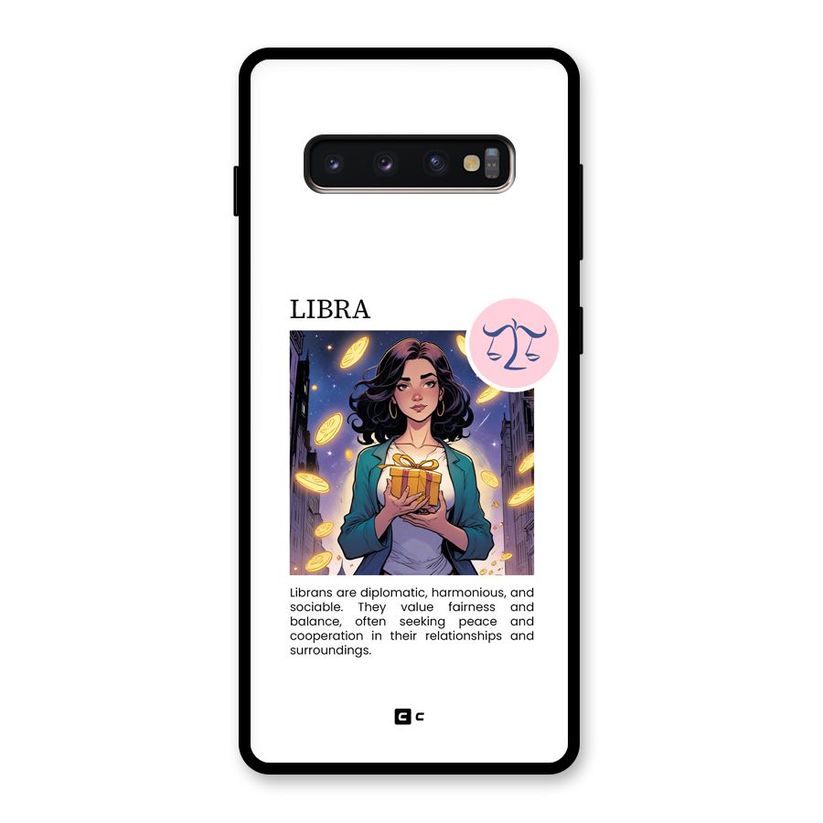 Love Libra Glass Back Case for Galaxy S10 Plus