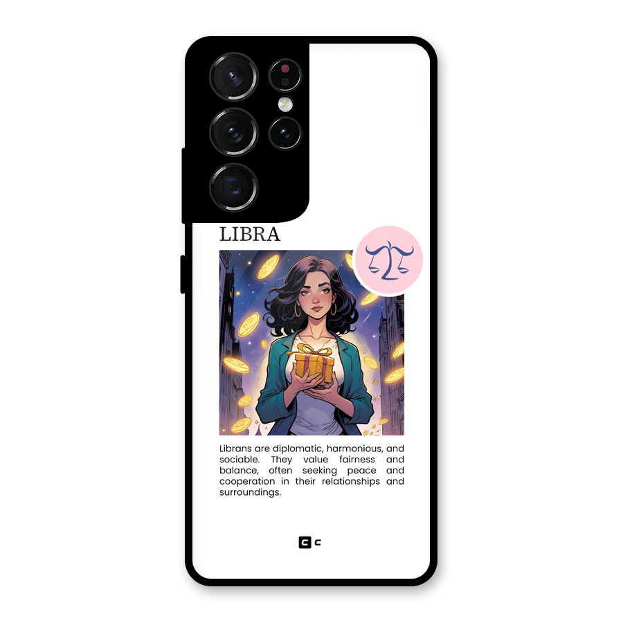 Love Libra Glass Back Case for Galaxy S21 Ultra 5G