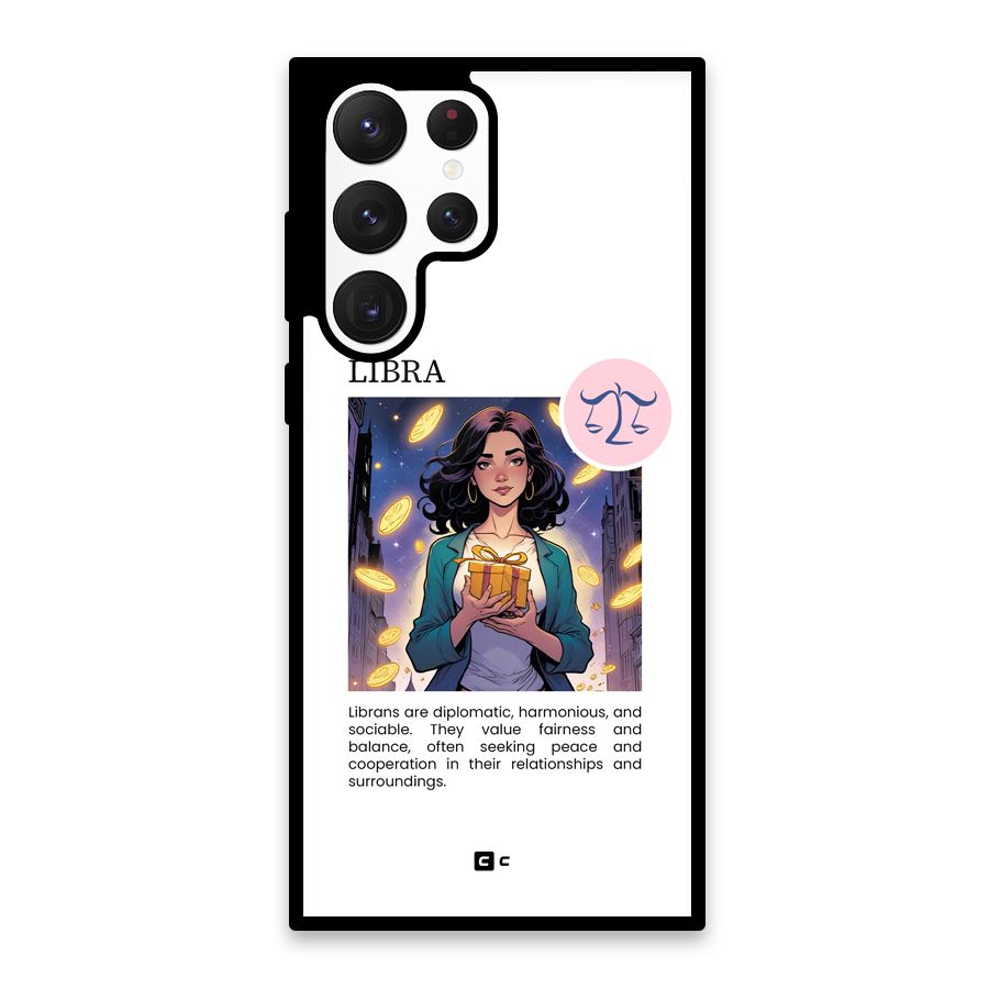 Love Libra Glass Back Case for Galaxy S22 Ultra 5G