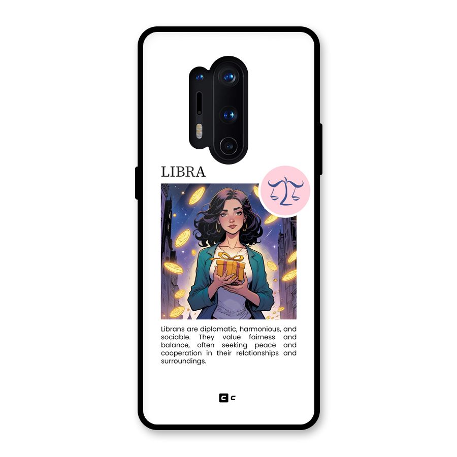 Love Libra Glass Back Case for OnePlus 8 Pro