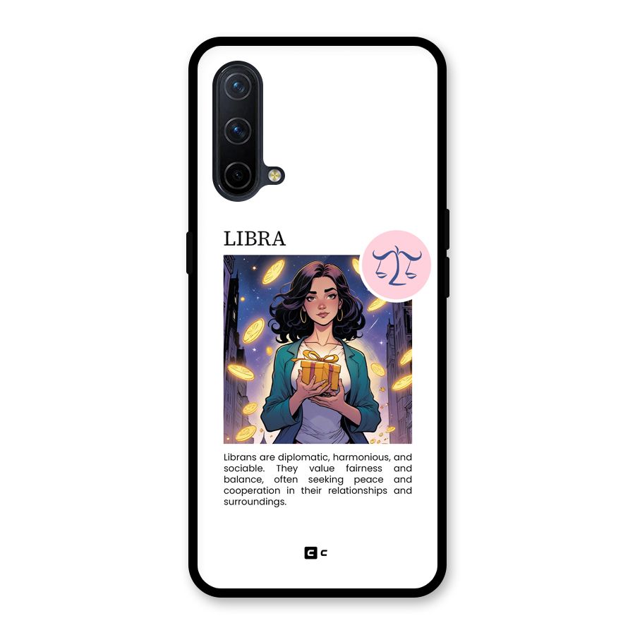 Love Libra Glass Back Case for OnePlus Nord CE 5G