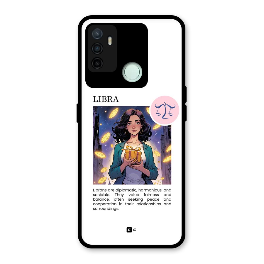Love Libra Glass Back Case for Oppo A53