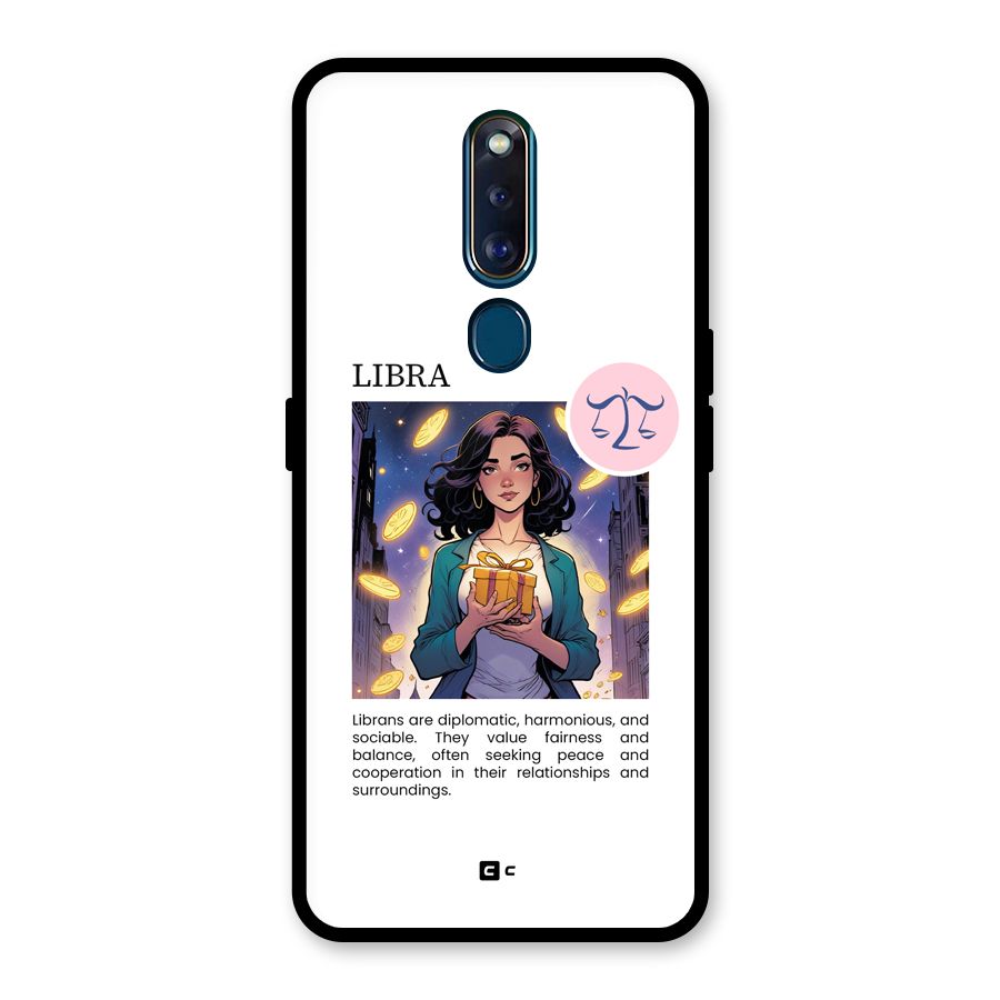 Love Libra Glass Back Case for Oppo F11 Pro