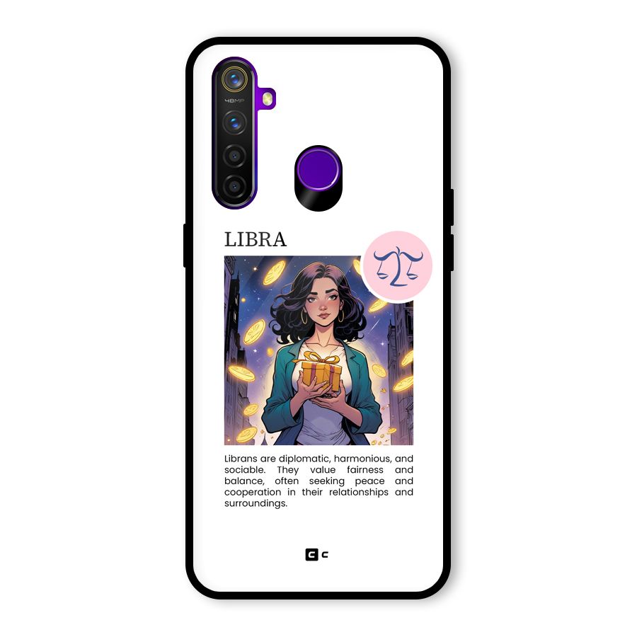 Love Libra Glass Back Case for Realme 5 Pro