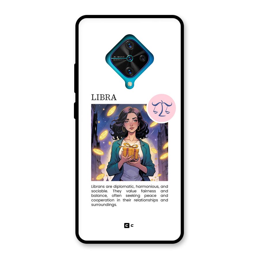 Love Libra Glass Back Case for Vivo S1 Pro