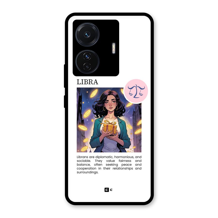 Love Libra Glass Back Case for Vivo T1 Pro