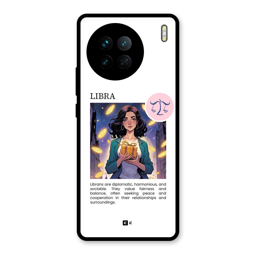 Love Libra Glass Back Case for Vivo X90