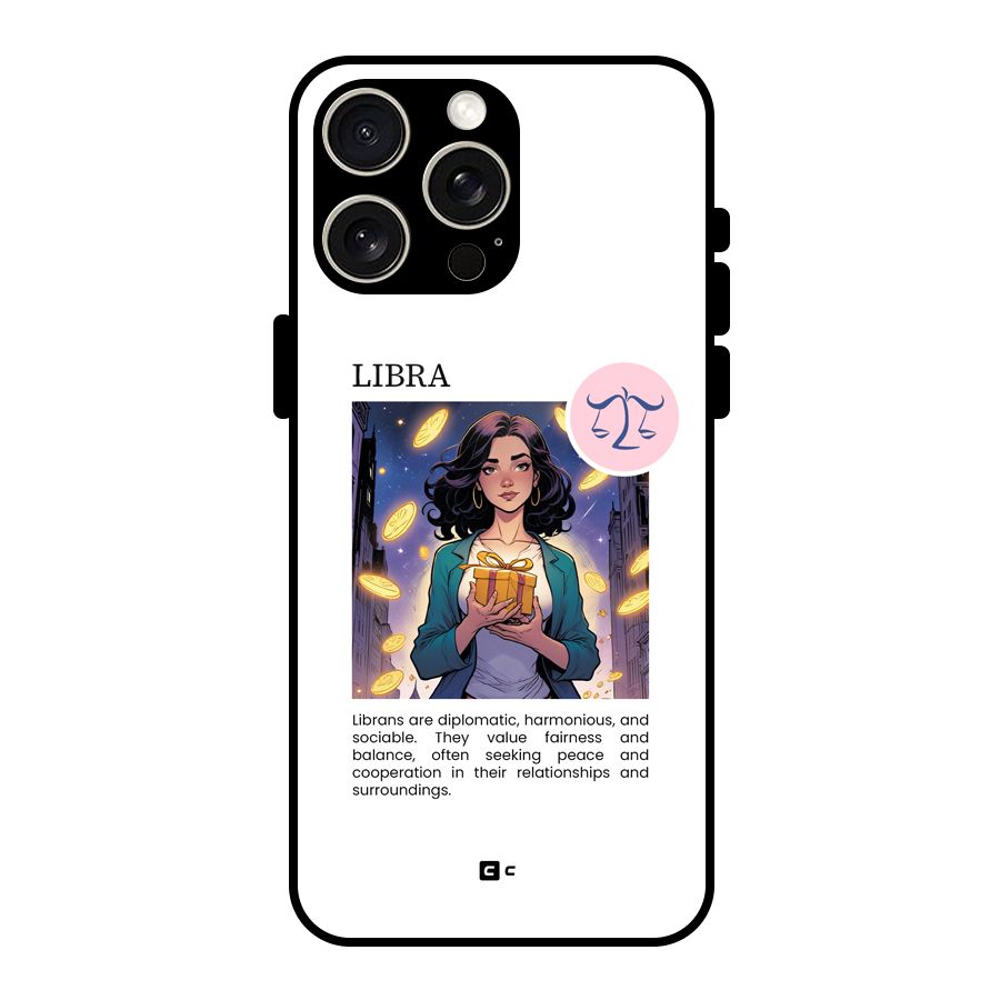 Love Libra Glass Back Case for iPhone 15 Pro Max