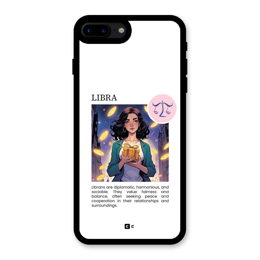 Love Libra Glass Back Case for iPhone 8 Plus