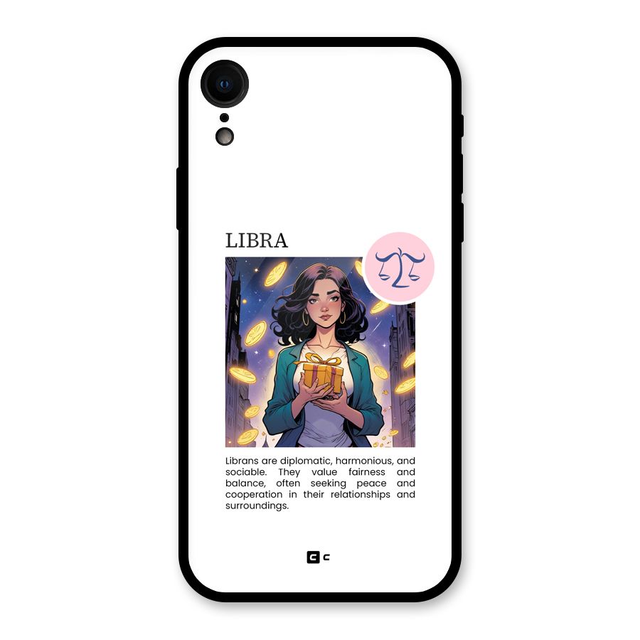 Love Libra Glass Back Case for iPhone XR