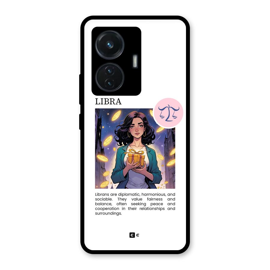Love Libra Glass Back Case for iQOO Z6 44W