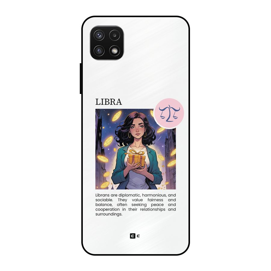 Love Libra Metal Back Case for Galaxy A22 5G