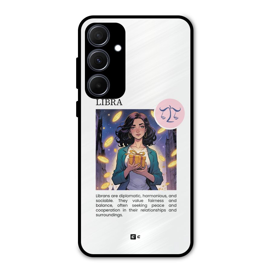 Love Libra Metal Back Case for Galaxy A35