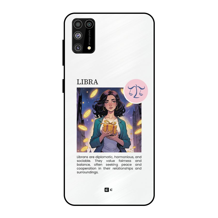 Love Libra Metal Back Case for Galaxy F41