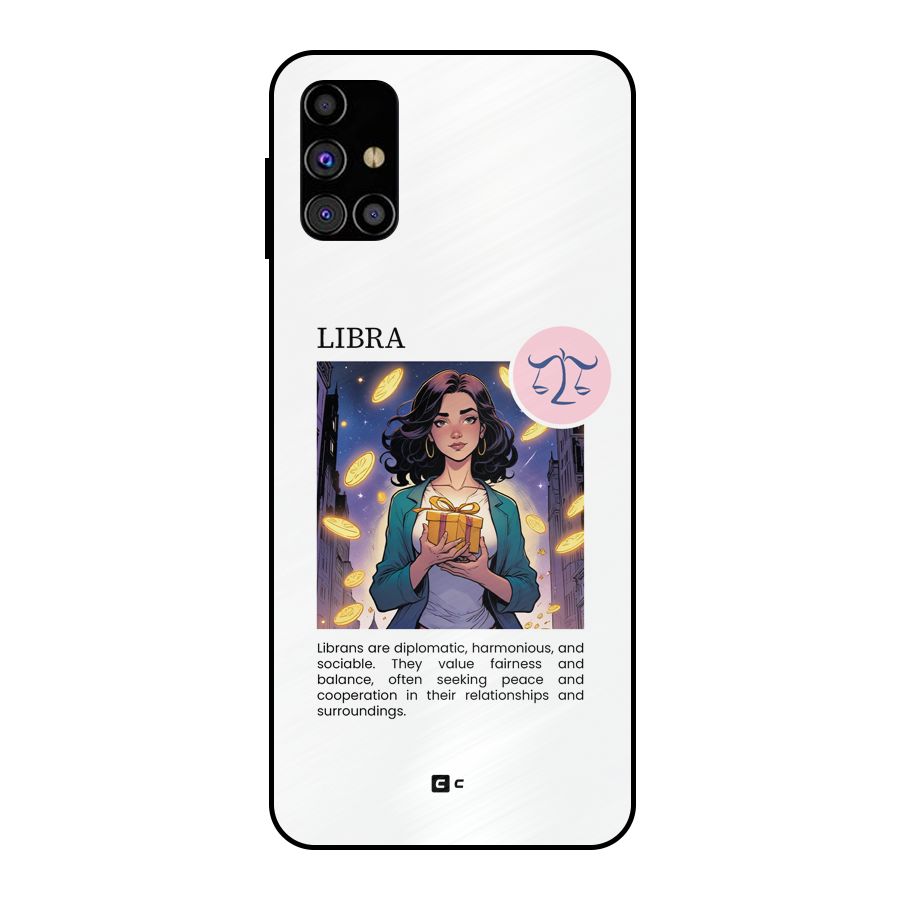 Love Libra Metal Back Case for Galaxy M31s
