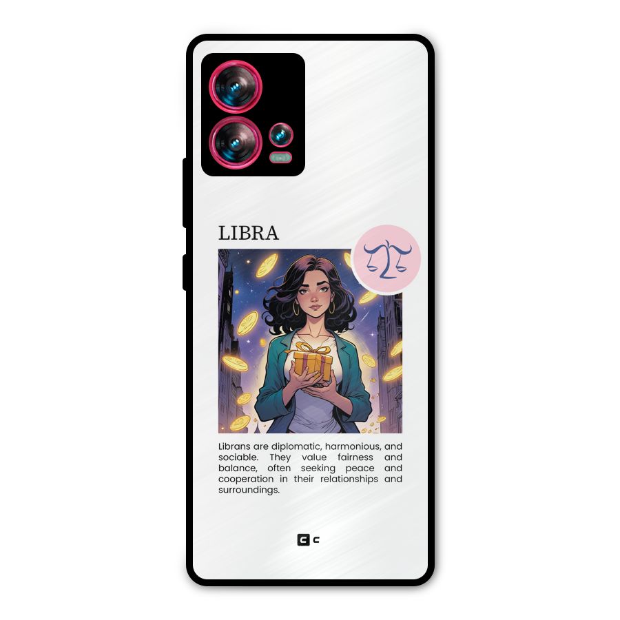 Love Libra Metal Back Case for Motorola Edge 30 Fusion
