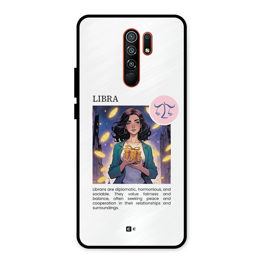 Love Libra Metal Back Case for Redmi 9 Prime