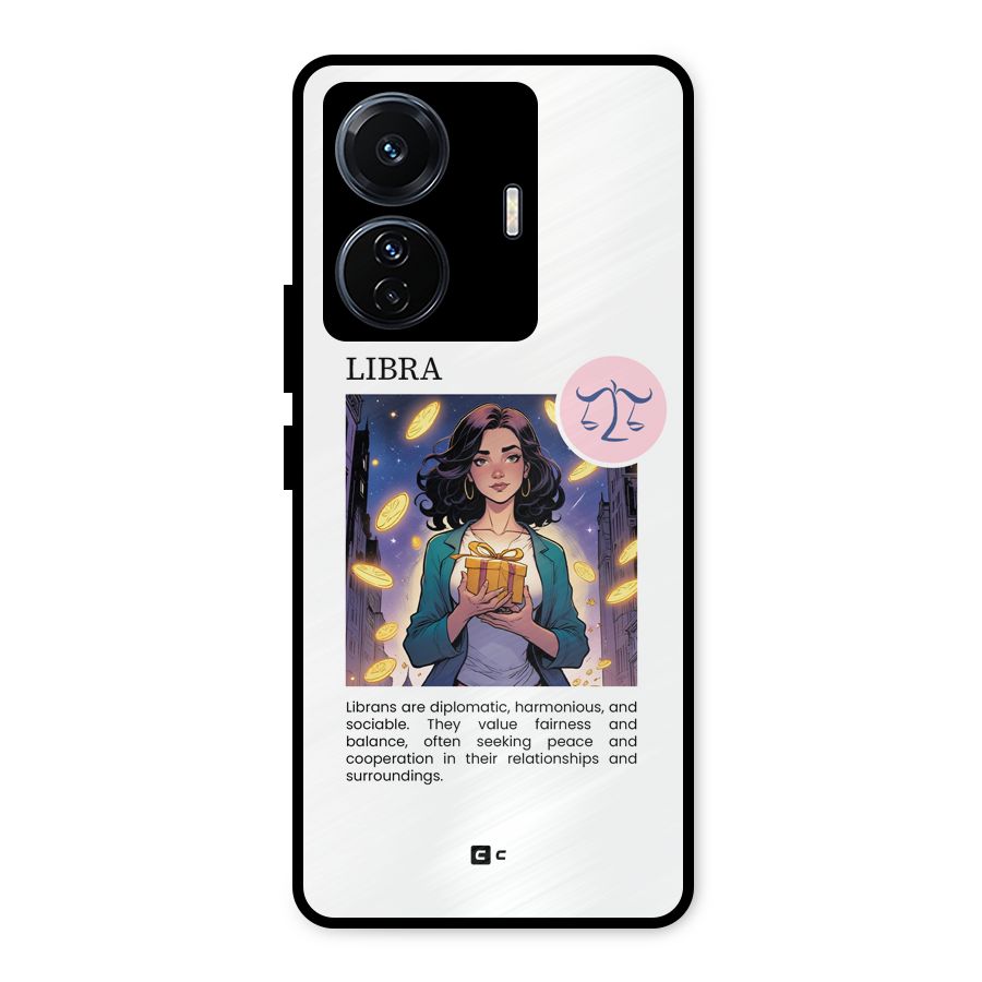 Love Libra Metal Back Case for Vivo T1 Pro