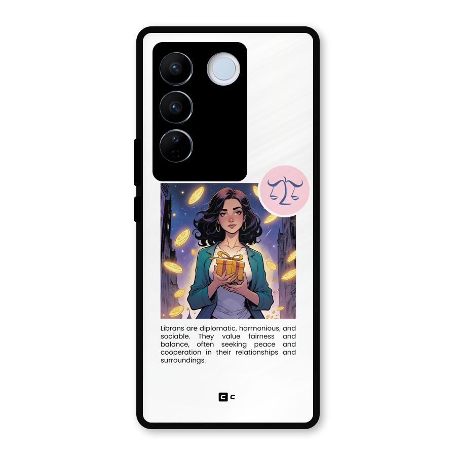 Love Libra Metal Back Case for Vivo V27