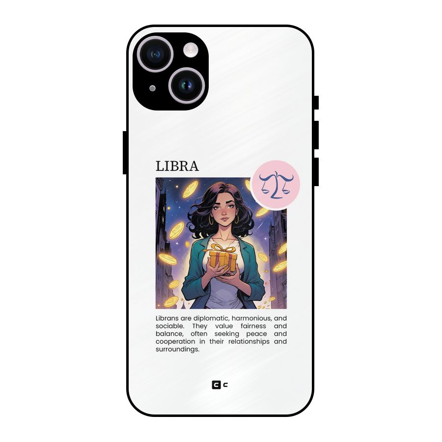 Love Libra Metal Back Case for iPhone 14 Plus