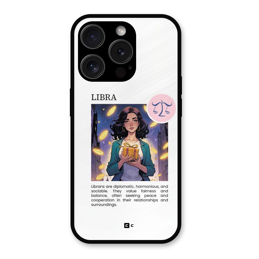 Love Libra Metal Back Case for iPhone 15 Pro