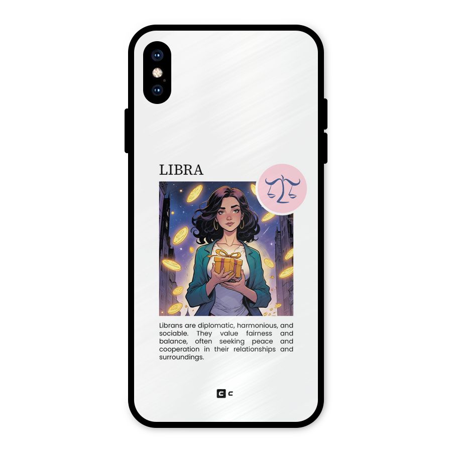 Love Libra Metal Back Case for iPhone XS Max