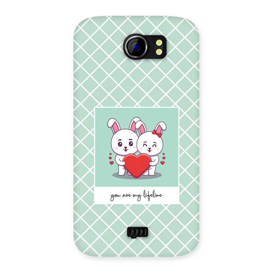 Love Lifeline Back Case for Canvas 2 A110