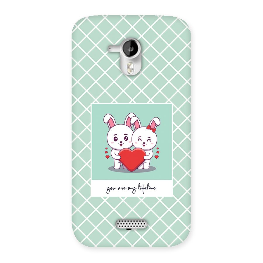 Love Lifeline Back Case for Canvas HD A116