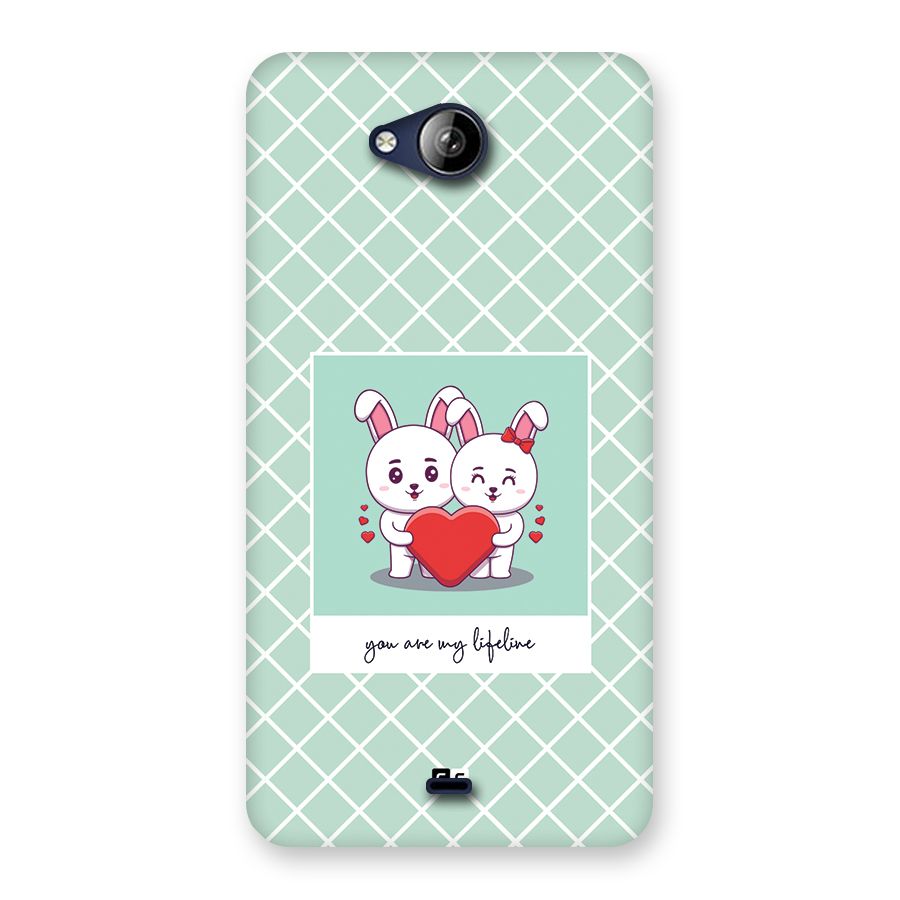 Love Lifeline Back Case for Canvas Play Q355