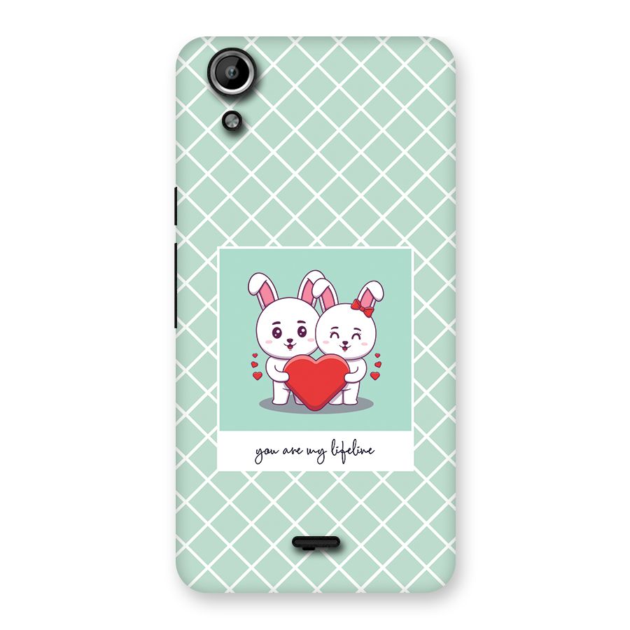 Love Lifeline Back Case for Canvas Selfie Lens Q345