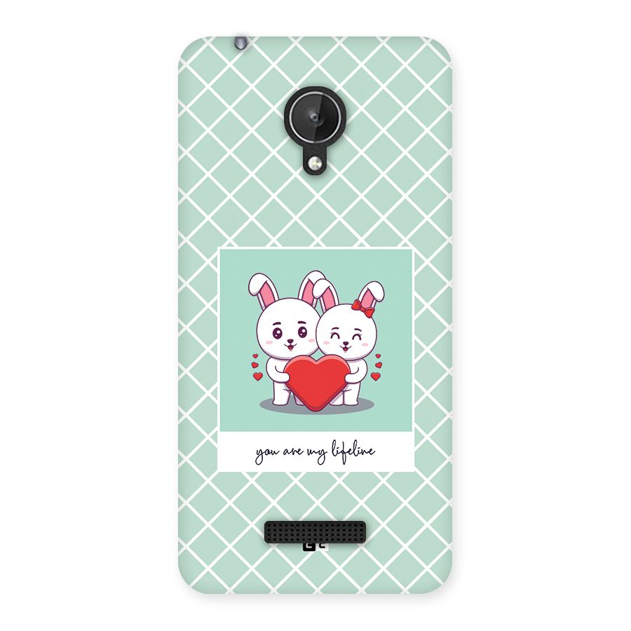 Love Lifeline Back Case for Canvas Spark Q380