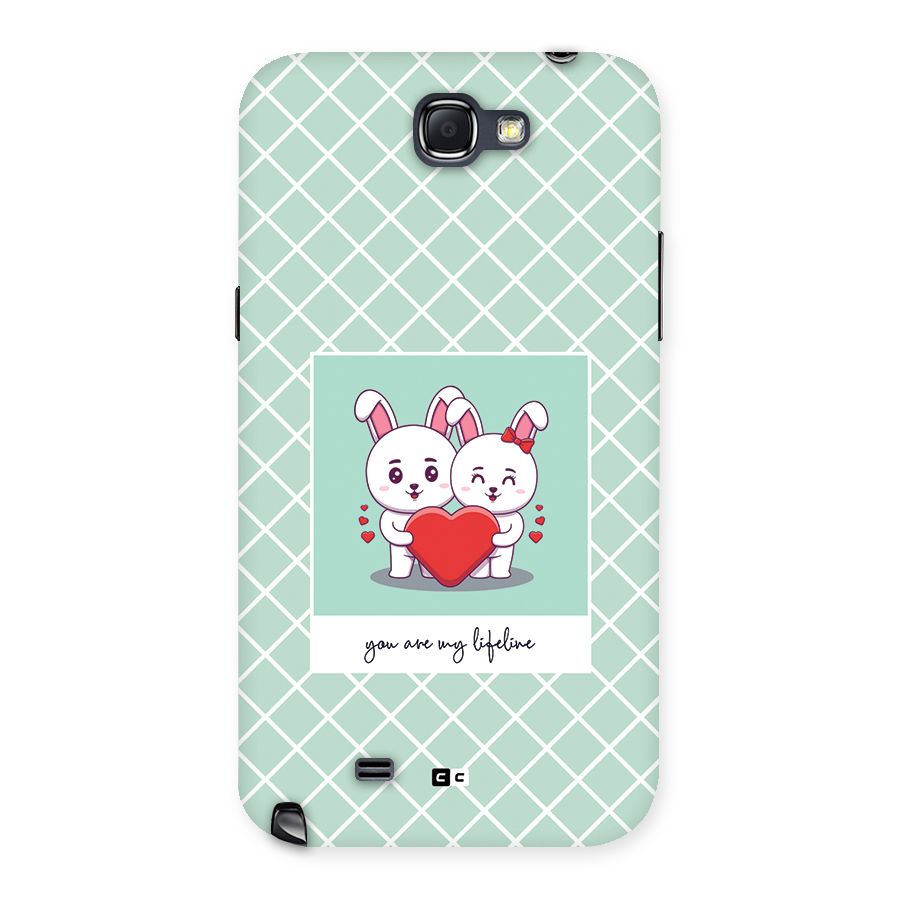 Love Lifeline Back Case for Galaxy Note 2