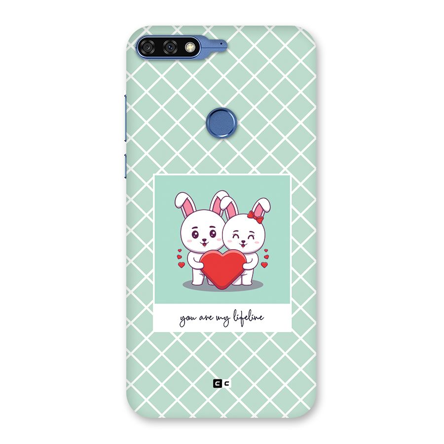 Love Lifeline Back Case for Honor 7C