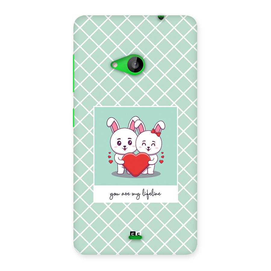 Love Lifeline Back Case for Lumia 535