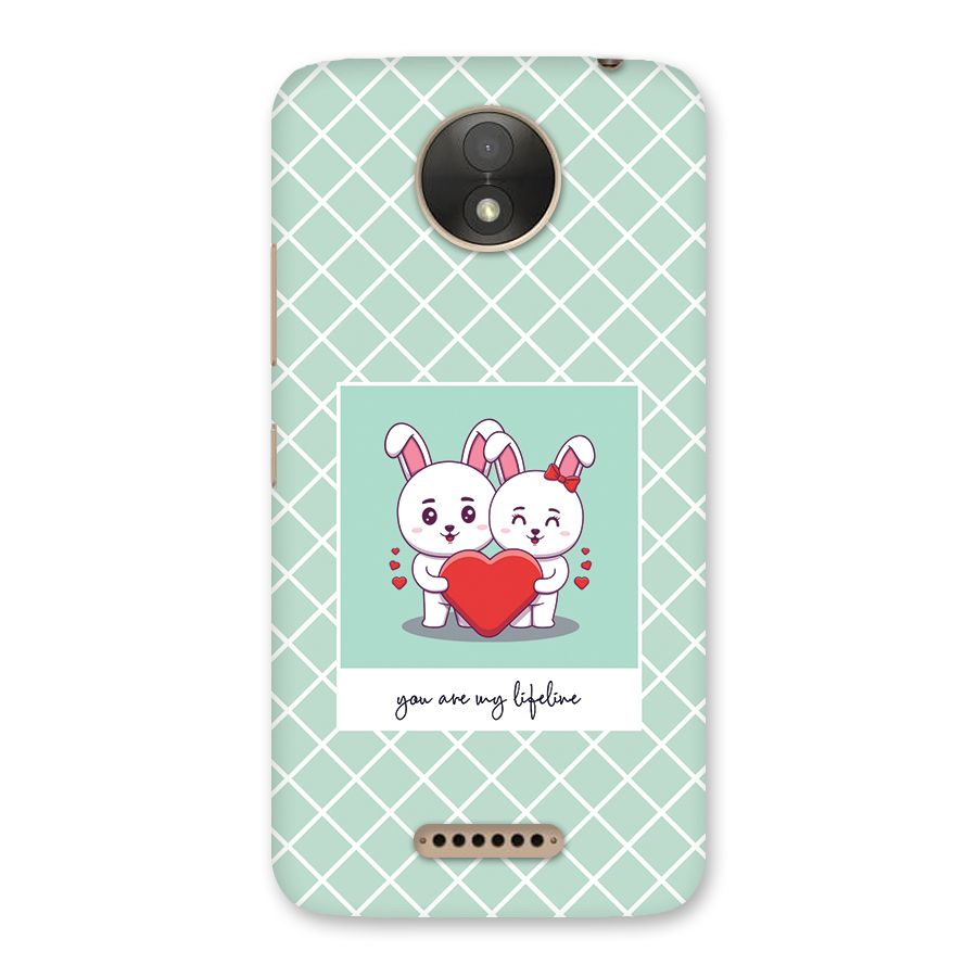 Love Lifeline Back Case for Moto C Plus