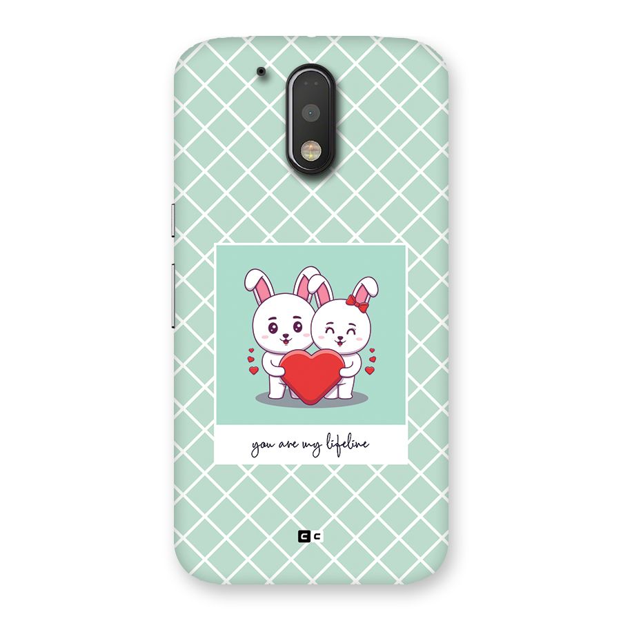 Love Lifeline Back Case for Moto G4 Plus