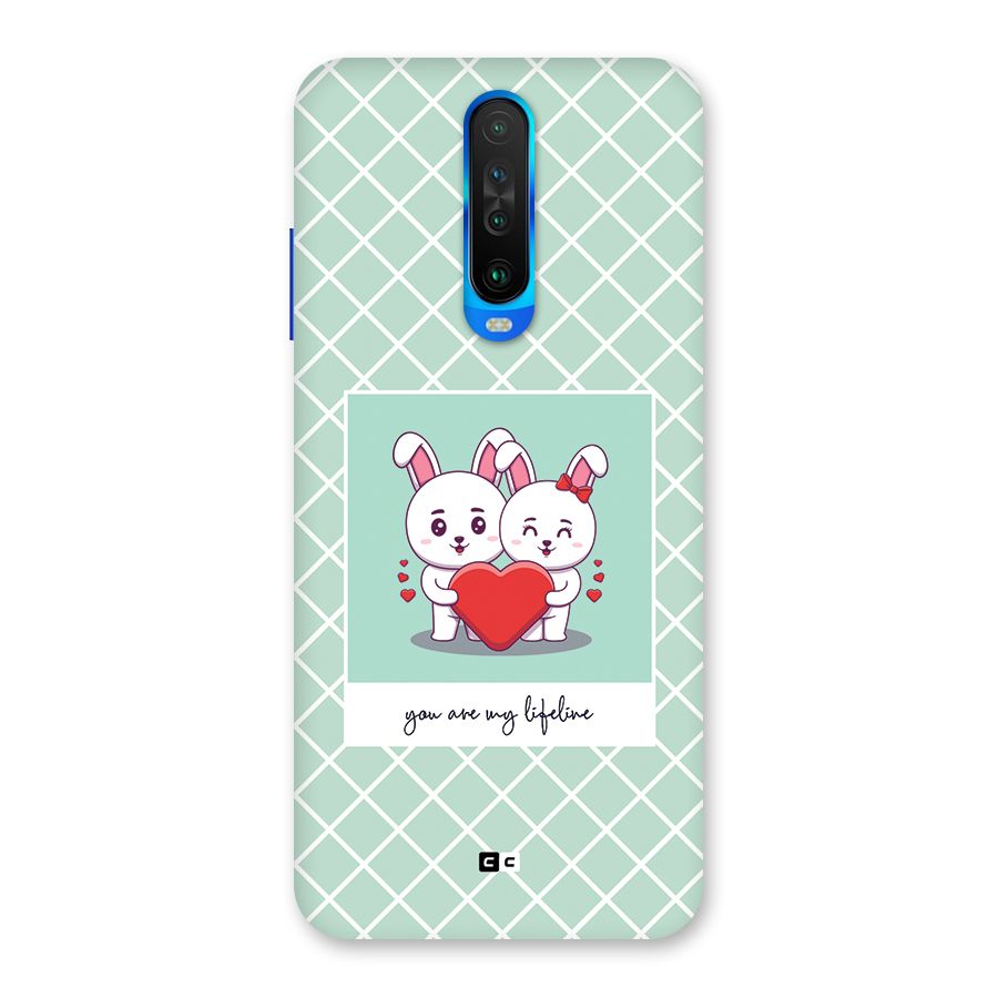 Love Lifeline Back Case for Poco X2