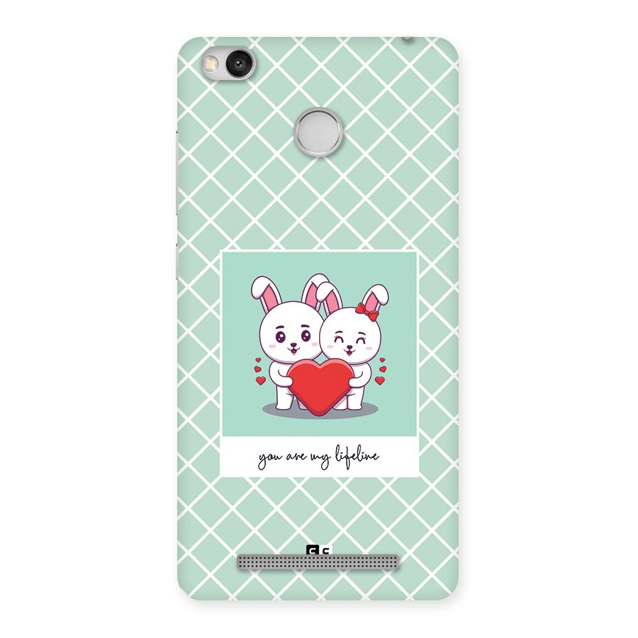 Love Lifeline Back Case for Redmi 3S Prime