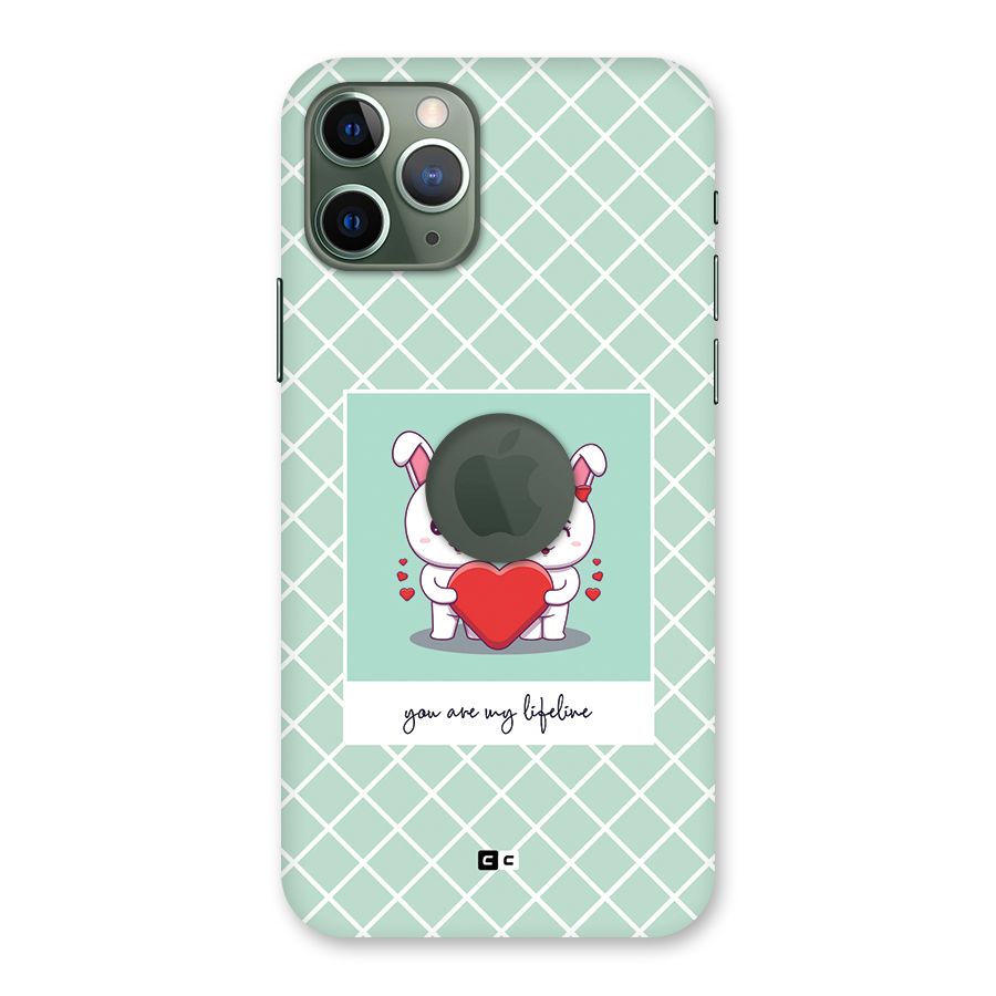 Love Lifeline Back Case for iPhone 11 Pro Logo Cut