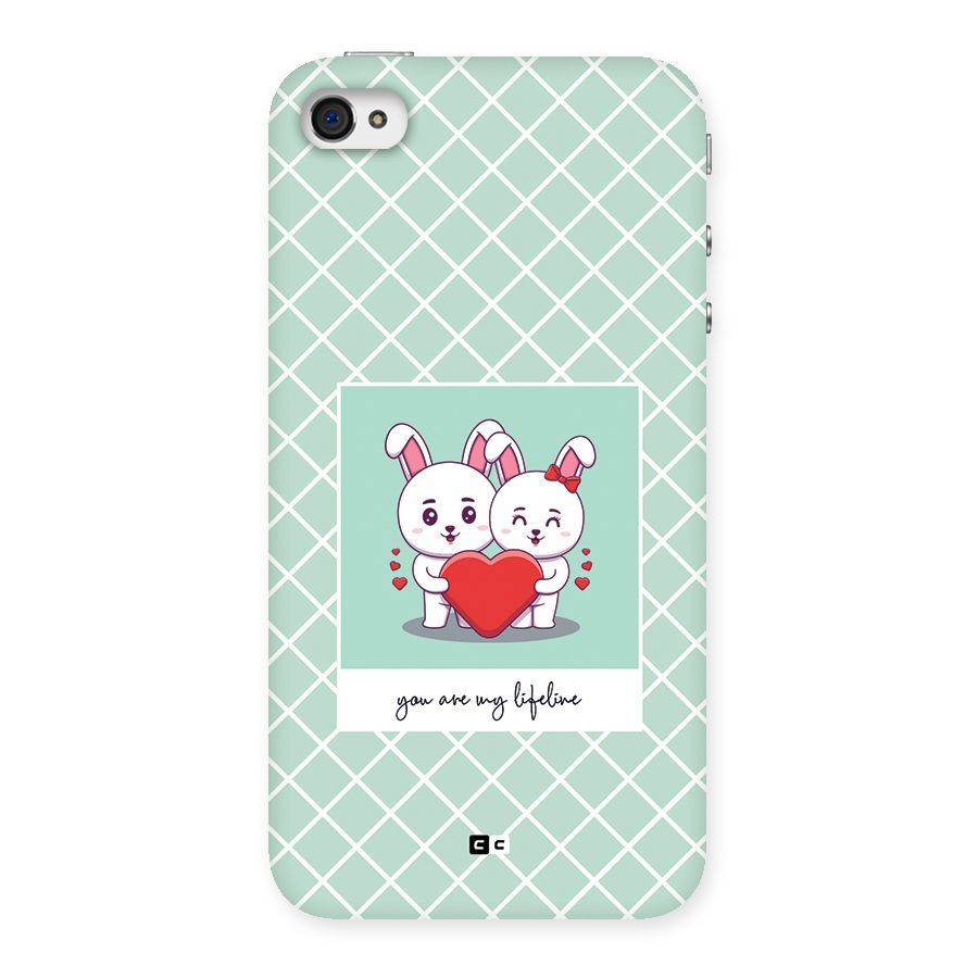Love Lifeline Back Case for iPhone 4 4s