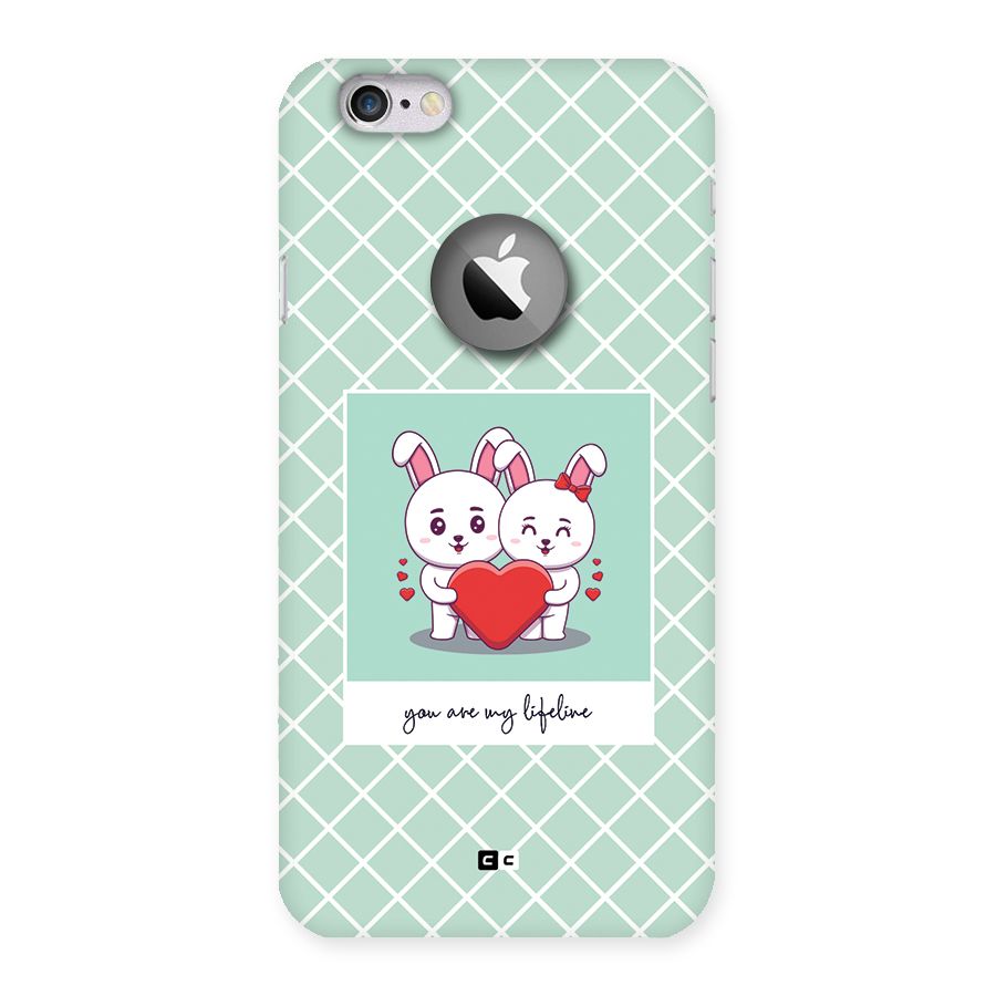 Love Lifeline Back Case for iPhone 6 Logo Cut
